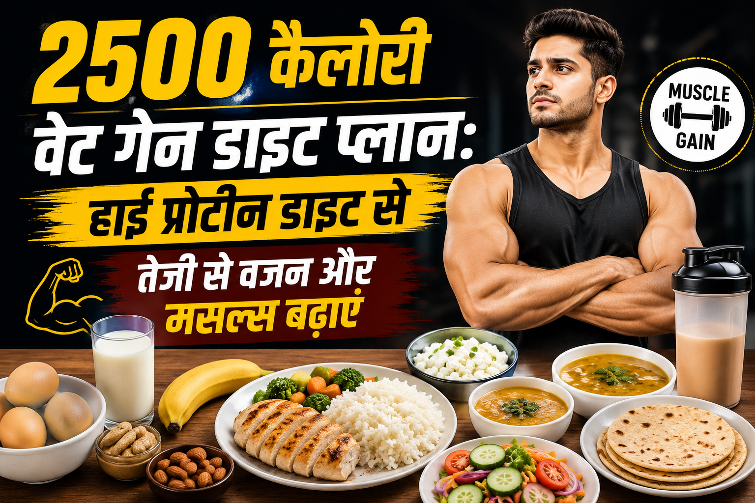 2500 calorie weight gain diet plan