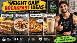 weight gain breakfast with high calorie Indian foods